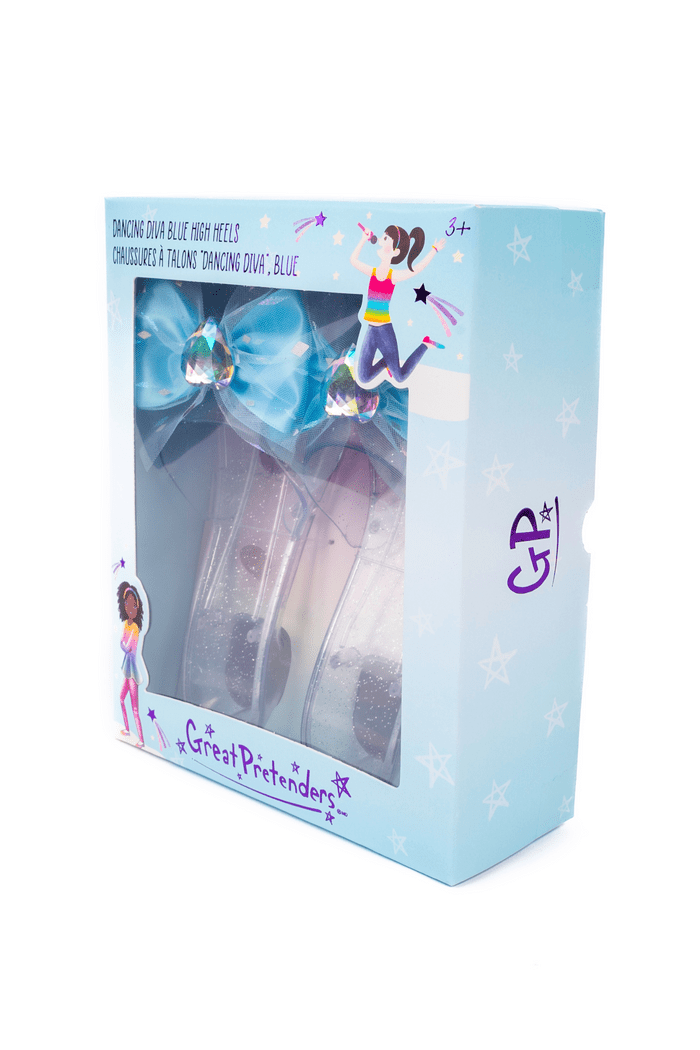 Great Pretenders - Dancing Diva Blue High Heels - Princess and the Pea Boutique