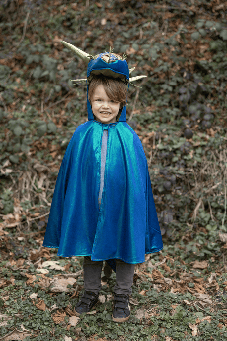 Great Pretenders - Emerald The Metallic Dragon Cape Size 3 - 4 - Princess and the Pea Boutique