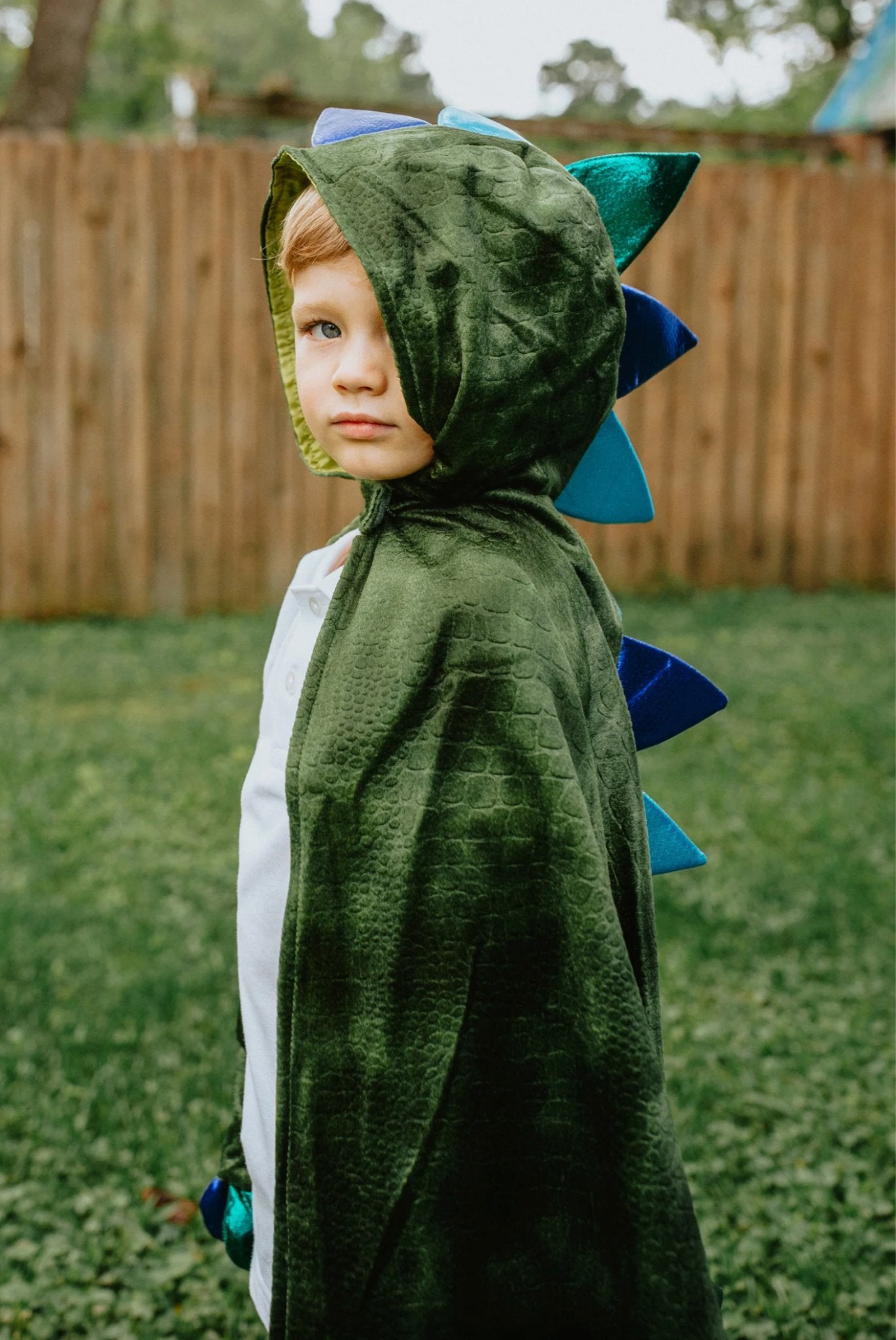 Great Pretenders - Green Dragon Cape with Claws - Princess and the Pea Boutique