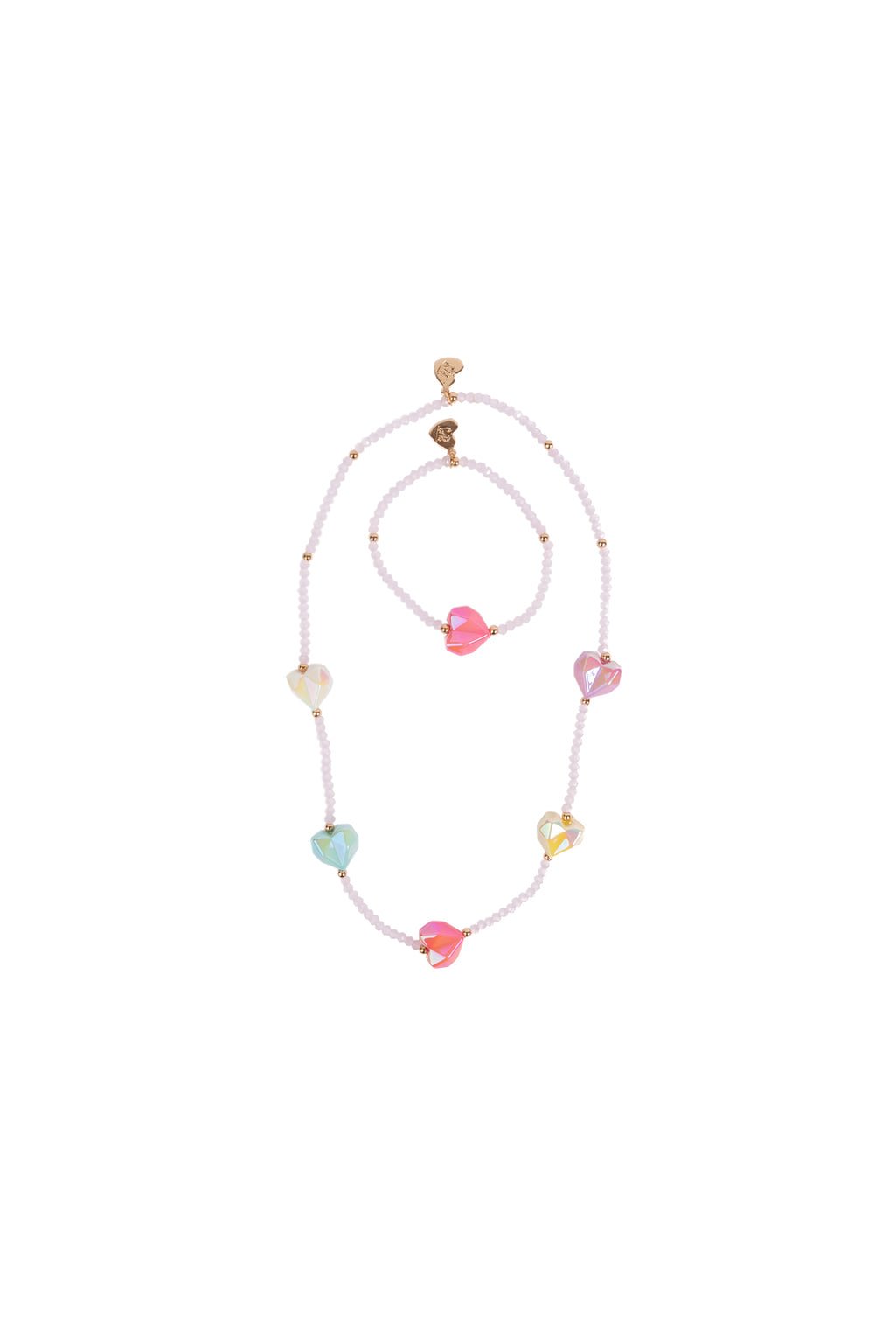 Great Pretenders - Heart Geode Necklace & Bracelet Set - Princess and the Pea Boutique