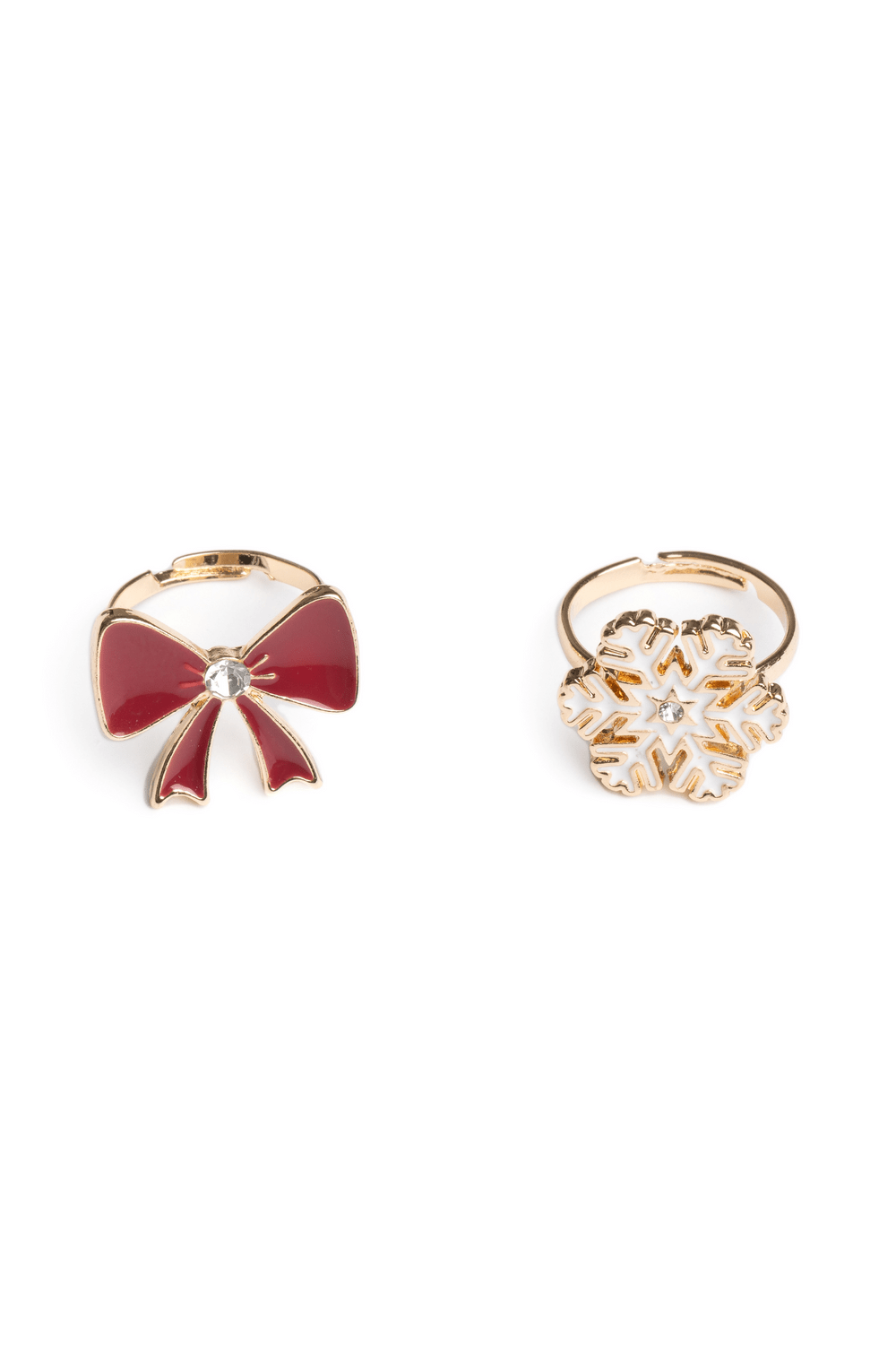 Great Pretenders - Holiday Bow & Snowflake Ring Set - Princess and the Pea Boutique