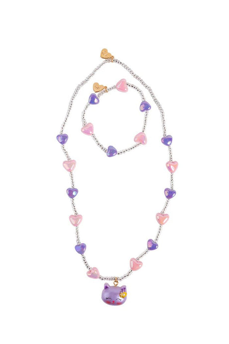 Great Pretenders - Lovely Kitty Necklace & Bracelet Set, 2pc - Princess and the Pea Boutique