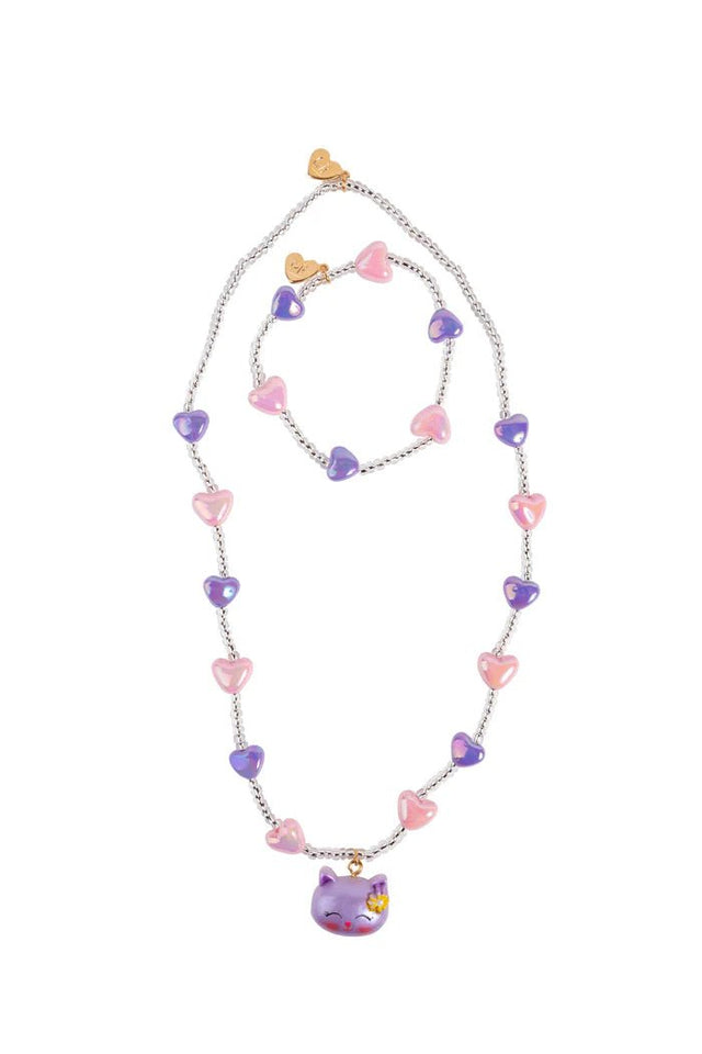 Great Pretenders - Lovely Kitty Necklace & Bracelet Set, 2pc - Princess and the Pea Boutique