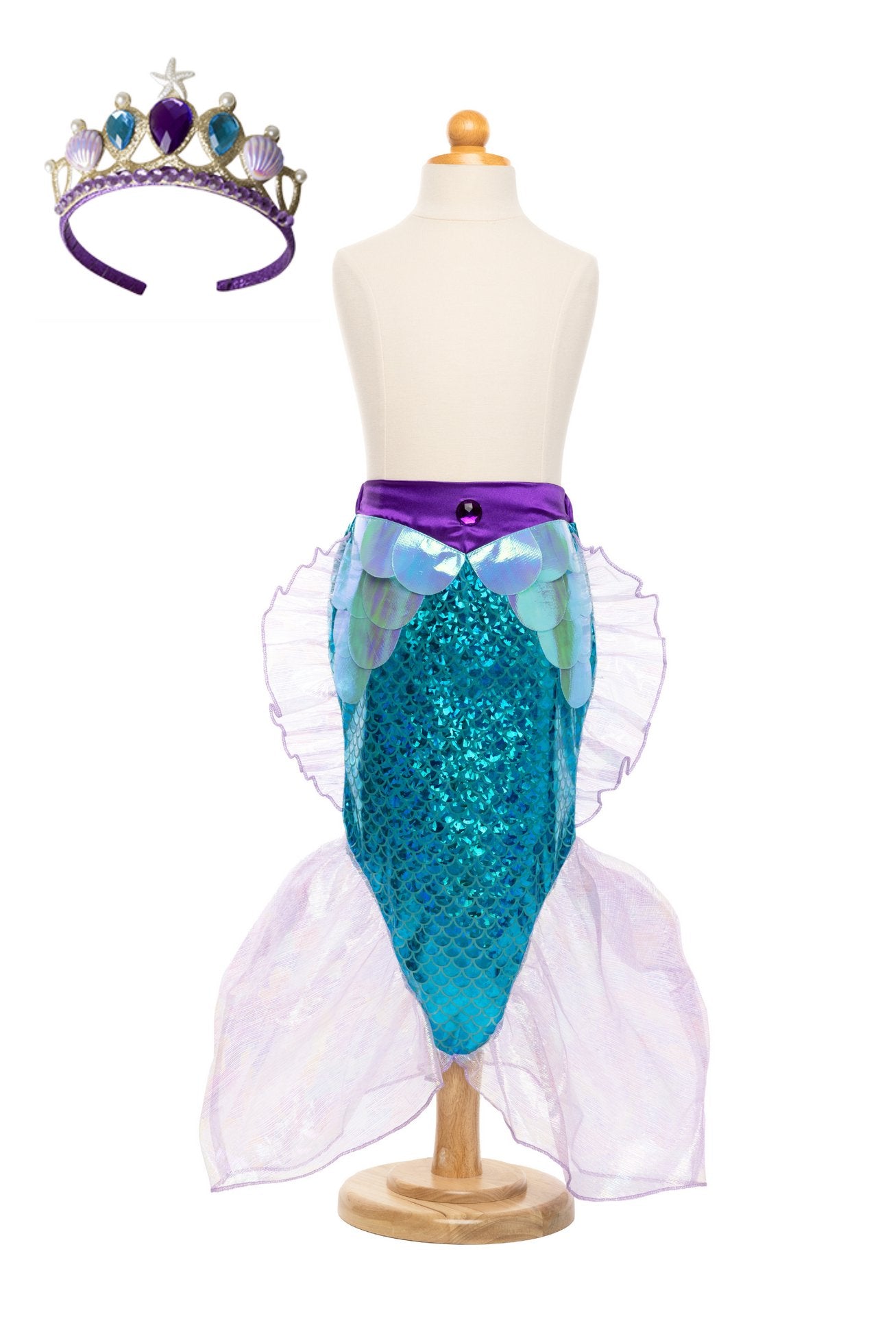 Great Pretenders - Mermaid Glimmer Skirt Set with Headband - Princess and the Pea Boutique