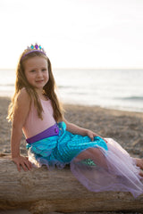 Great Pretenders - Mermaid Glimmer Skirt Set with Headband - Princess and the Pea Boutique