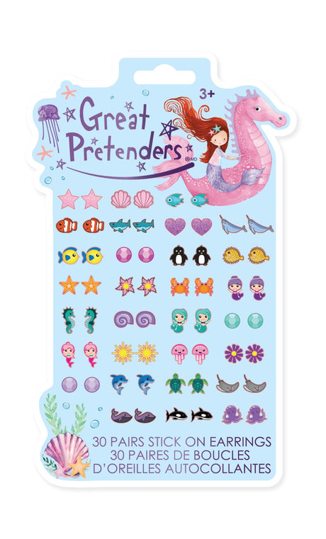 Great Pretenders - Mermaid Sticker Earrings - Princess and the Pea Boutique