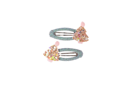 Great Pretenders - Minty Christmas Holiday Hair Clips - Princess and the Pea Boutique