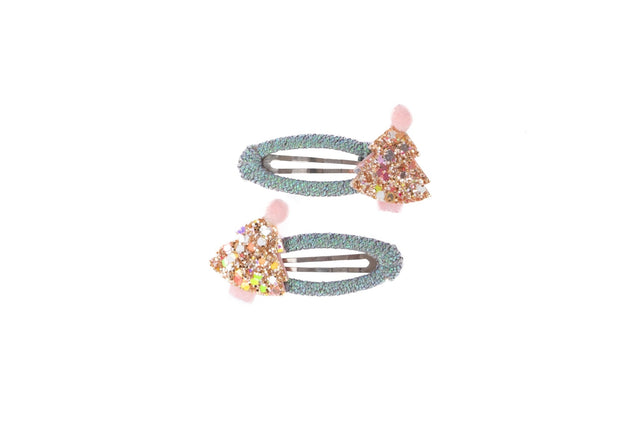 Great Pretenders - Minty Christmas Holiday Hair Clips - Princess and the Pea Boutique