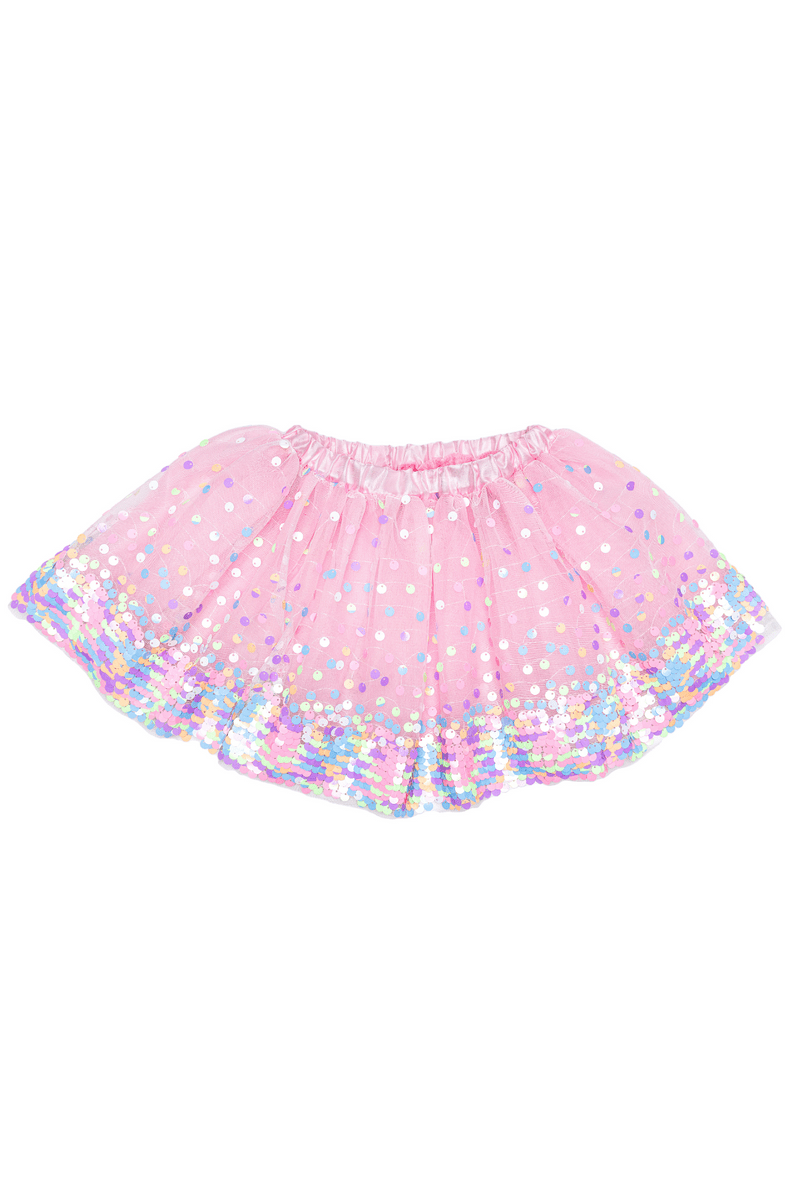 Great Pretenders - Neon Pink Party Fun Sequins Skirt - Princess and the Pea Boutique