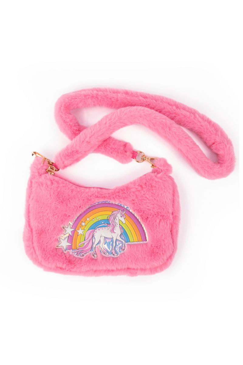 Great Pretenders - Pink Rainbow Cuddle Crossbody Purse - Princess and the Pea Boutique