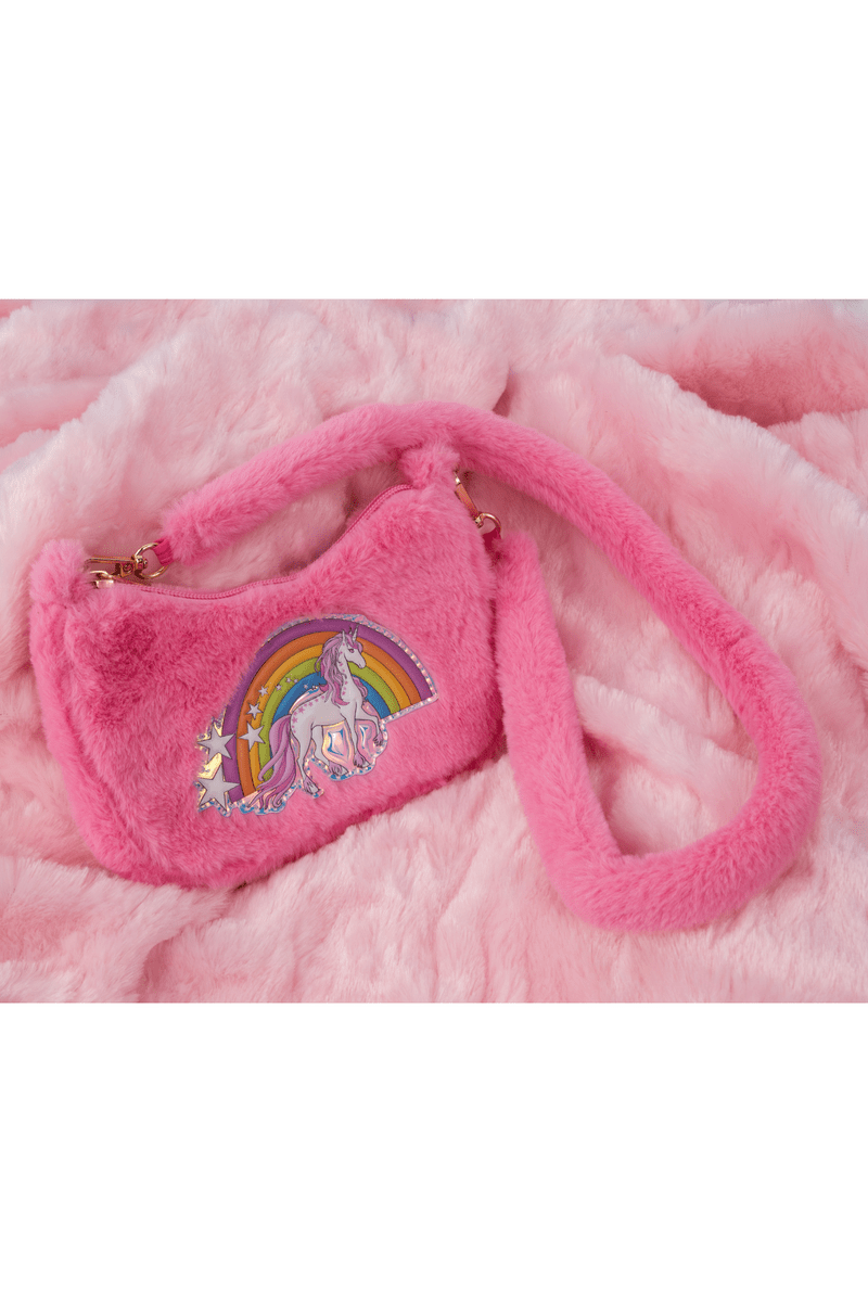 Great Pretenders - Pink Rainbow Cuddle Crossbody Purse - Princess and the Pea Boutique