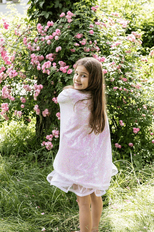 Great Pretenders - Pink Sequins Twirl Cape - Princess and the Pea Boutique