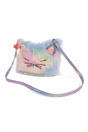 Great Pretenders - Rainbow Furry Kitty Purse - Princess and the Pea Boutique