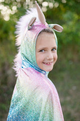 Great Pretenders - Rainbow Reversible Unicorn Dragon Cape - Princess and the Pea Boutique