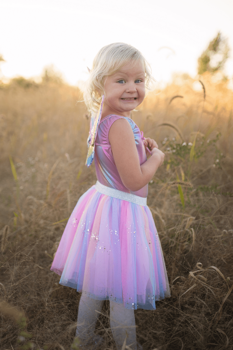 Great Pretenders - Rainbow Sequins Skirt, Wings & Wand - Princess and the Pea Boutique