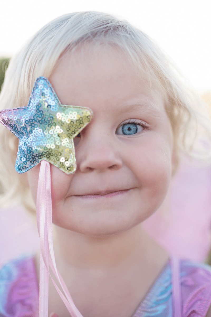 Great Pretenders - Rainbow Sequins Skirt, Wings & Wand - Princess and the Pea Boutique