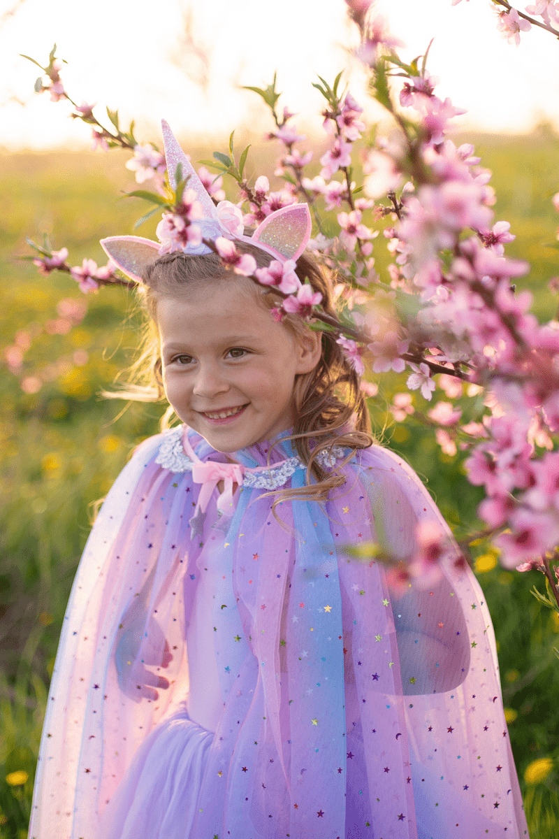 Great Pretenders - Rainbow Unicorn Cape & Headband - Princess and the Pea Boutique