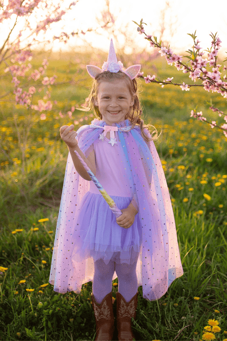 Great Pretenders - Rainbow Unicorn Cape & Headband - Princess and the Pea Boutique