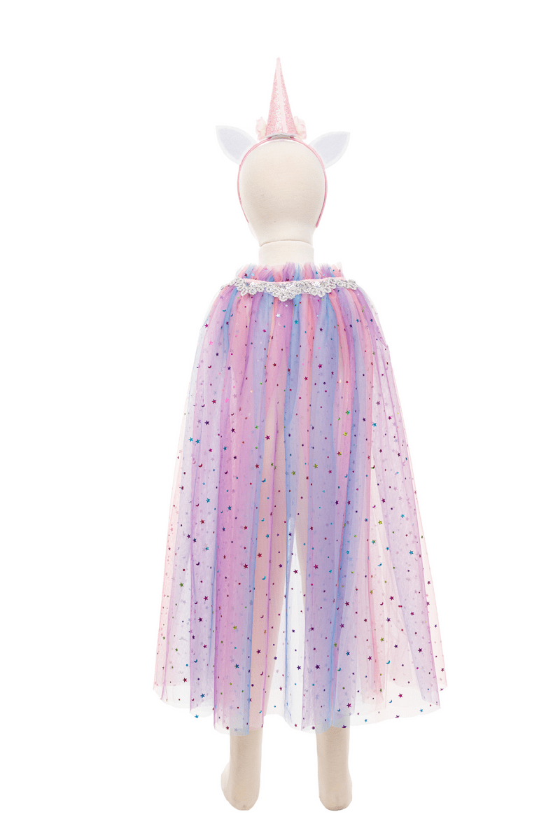 Great Pretenders - Rainbow Unicorn Cape & Headband - Princess and the Pea Boutique