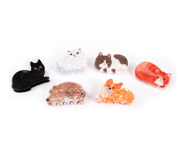 Great Pretenders Raining Cats and Dogs Claw Clip - Princess and the Pea Boutique