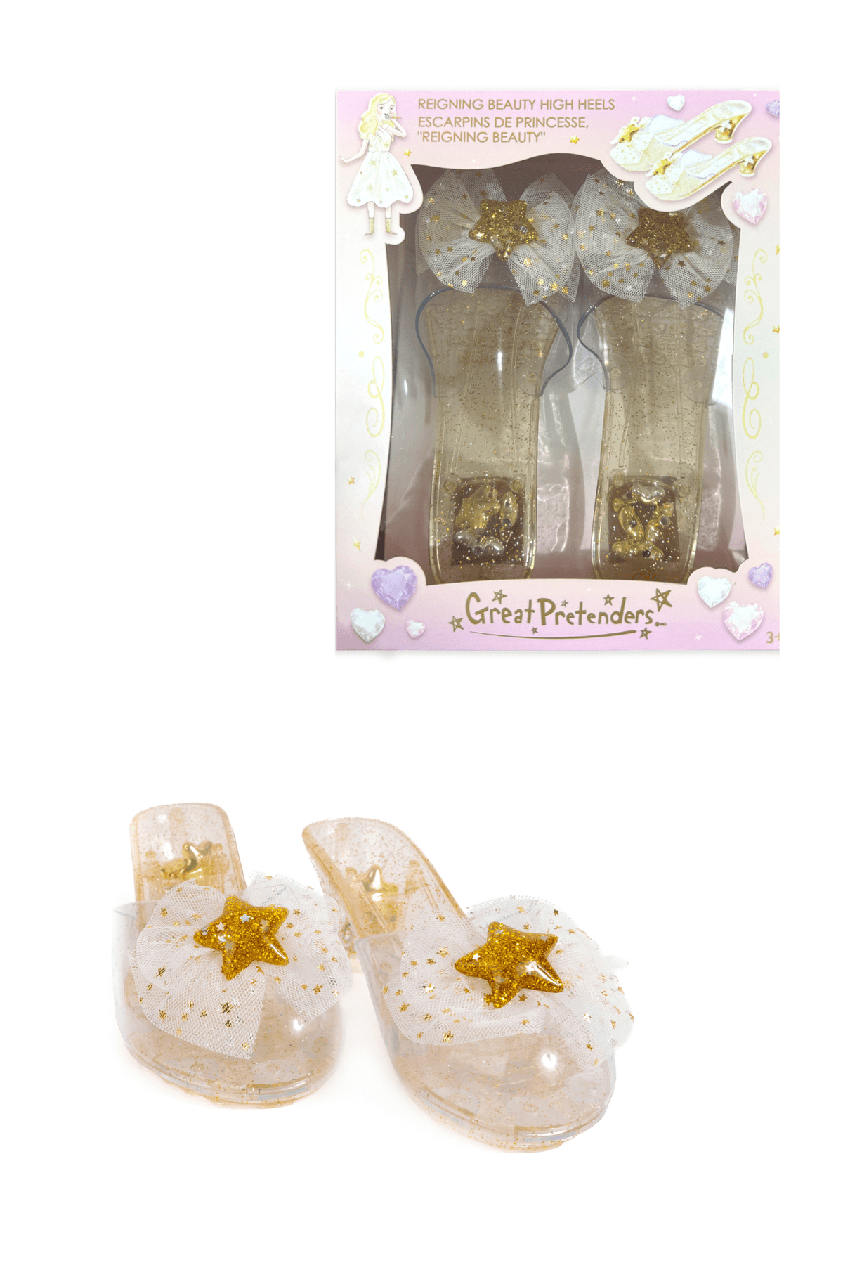 Great Pretenders - Reigning Beauty High Heels - Gold - Princess and the Pea Boutique