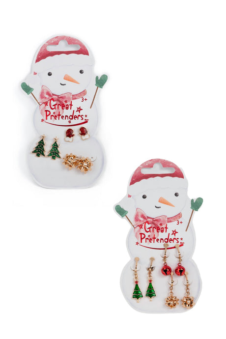 Great Pretenders - Snowman Pierced & Clip On Earrings - Princess and the Pea Boutique