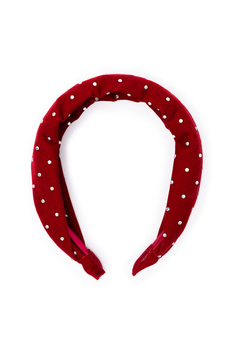 Great Pretenders - Sparkle Red Velvet Headband - Princess and the Pea Boutique