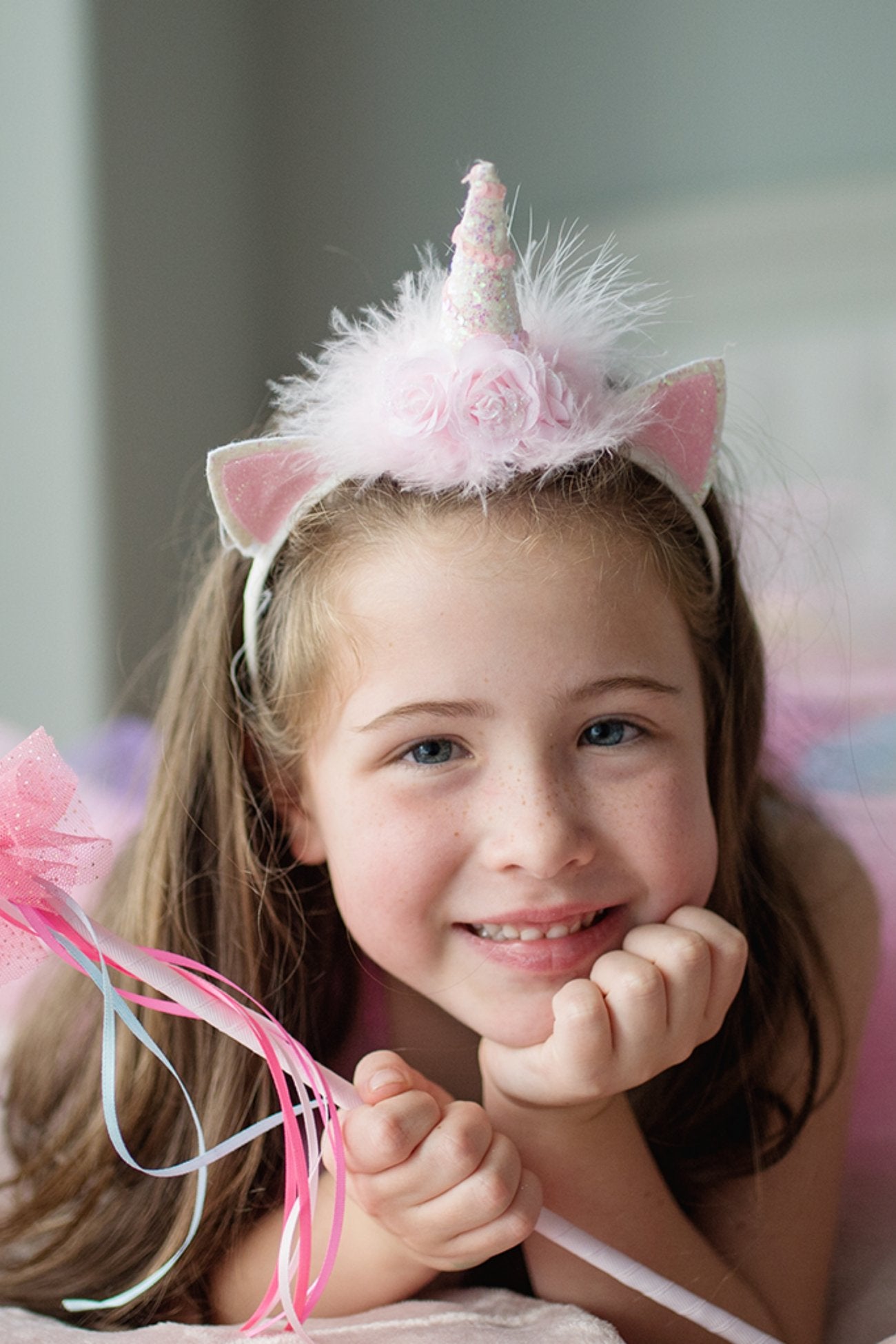 Great Pretenders - Unicorn Flower Headband - Princess and the Pea Boutique