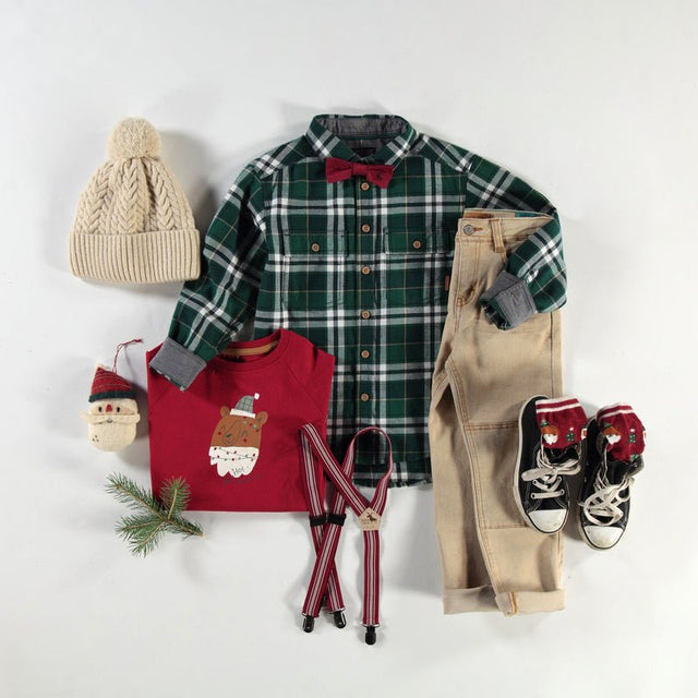 Green Plaid Shirt - Kids - Princess and the Pea Boutique