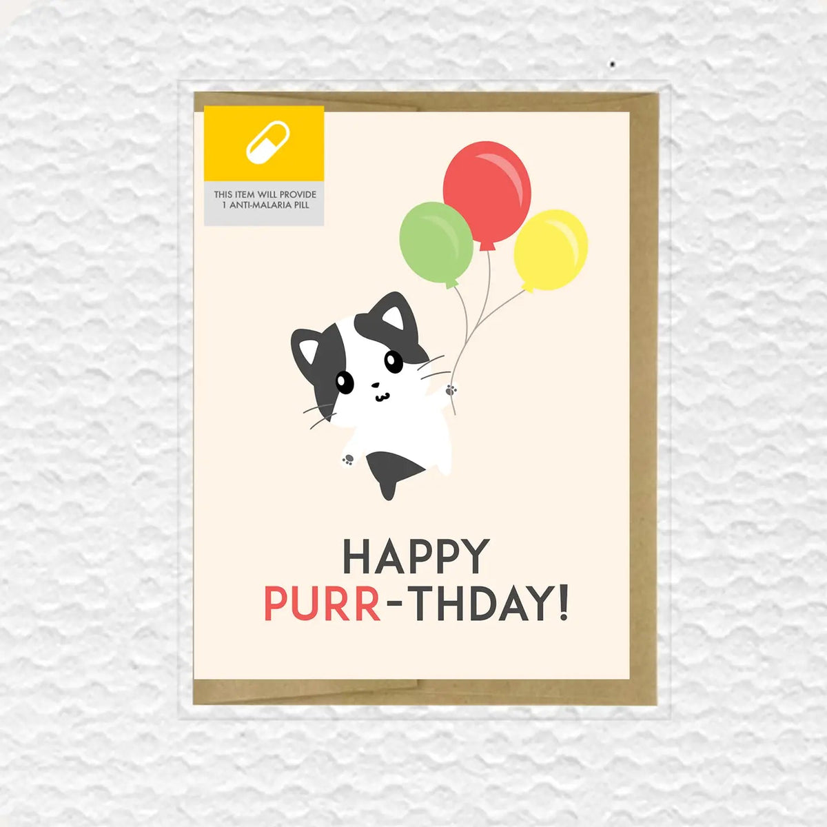 Happy Purr-Thday Birthday Card - Princess and the Pea Boutique