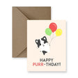Happy Purr-Thday Birthday Card - Princess and the Pea Boutique