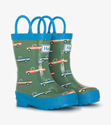 Hatley Boys Big Trucks Rain Boots with Handles - Princess and the Pea Boutique