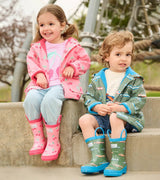 Hatley Girls Cherries Rain Boots with Handles - Princess and the Pea Boutique