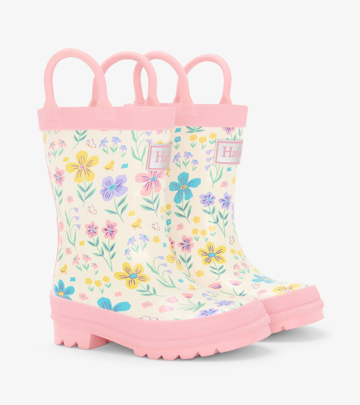 Hatley Little Garden Chicks Rain Boots with Handles - Princess and the Pea Boutique