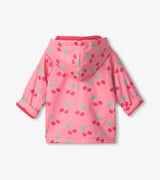 Hatley Toddler Girls Cherries Button - Up Rain Jacket - Princess and the Pea Boutique