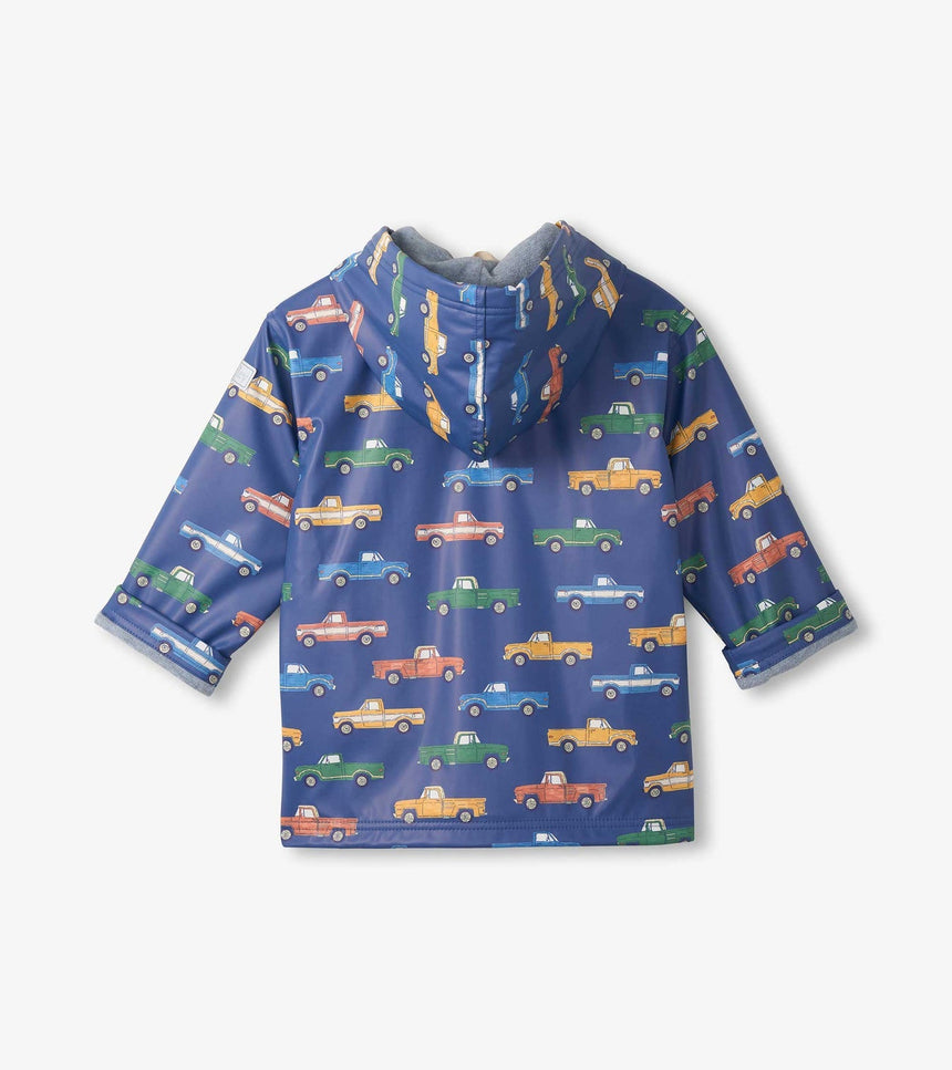 Hatley Trucks Zip - Up Rain Jacket - Princess and the Pea Boutique