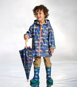 Hatley Trucks Zip - Up Rain Jacket - Princess and the Pea Boutique