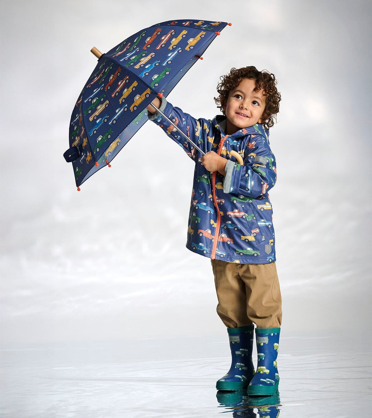 Hatley Trucks Zip - Up Rain Jacket - Princess and the Pea Boutique