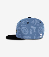 Headster Kids Gnarly Ride Snapback - Blue Fog - Princess and the Pea Boutique