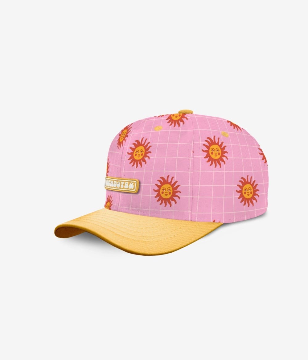 Headster Kids Horizon Sun Curved Brim Snapback - Smart Pink - Princess and the Pea Boutique