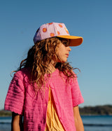Headster Kids Horizon Sun Curved Brim Snapback - Smart Pink - Princess and the Pea Boutique