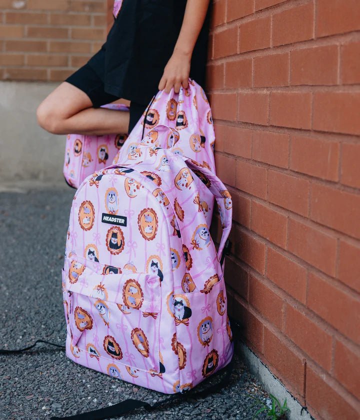Headster Kids Kitty Charm 20L Backpack - Smart Pink - Princess and the Pea Boutique