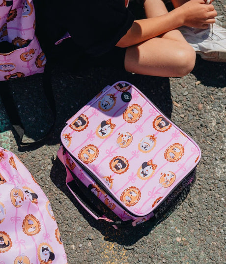Headster Kids Kitty Charm Classic Lunch Box - Smart Pink - Princess and the Pea Boutique