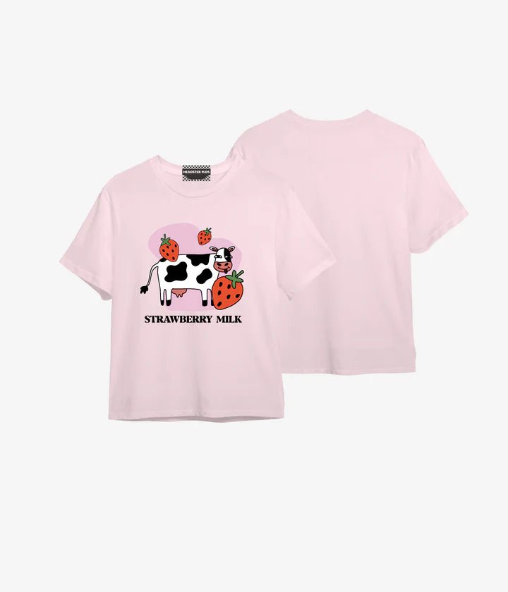 Headster Kids Strawberry Milk T-Shirt - Princess and the Pea Boutique