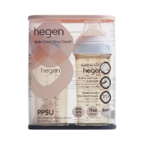 HEGEN PCTO™ 330ML/11OZ FEEDING BOTTLE PPSU, 2 - PACK - Princess and the Pea Boutique