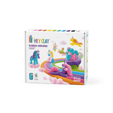 Hey Clay - Rainbow Unicorns - Princess and the Pea Boutique