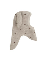 Huttelihut Balaclava Ears Emb. Wool - Sand Melange