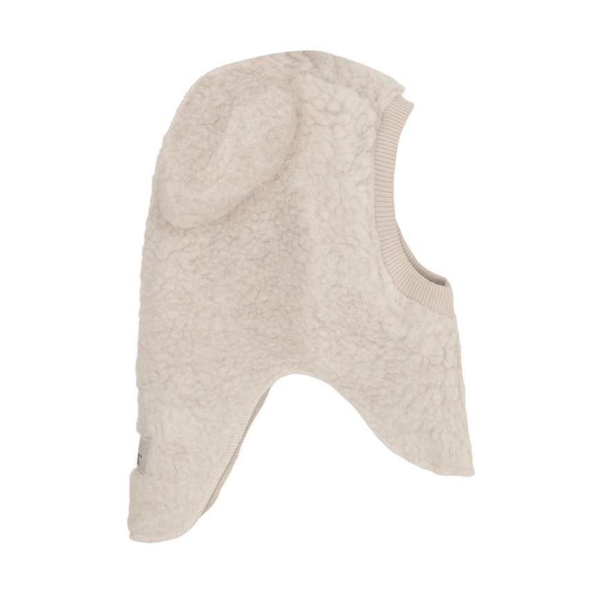 Huttelihut Balaclava Ears Wool Teddy - Cement - Princess and the Pea Boutique