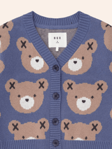 Hux Classic Cardi Blue - Princess and the Pea Boutique