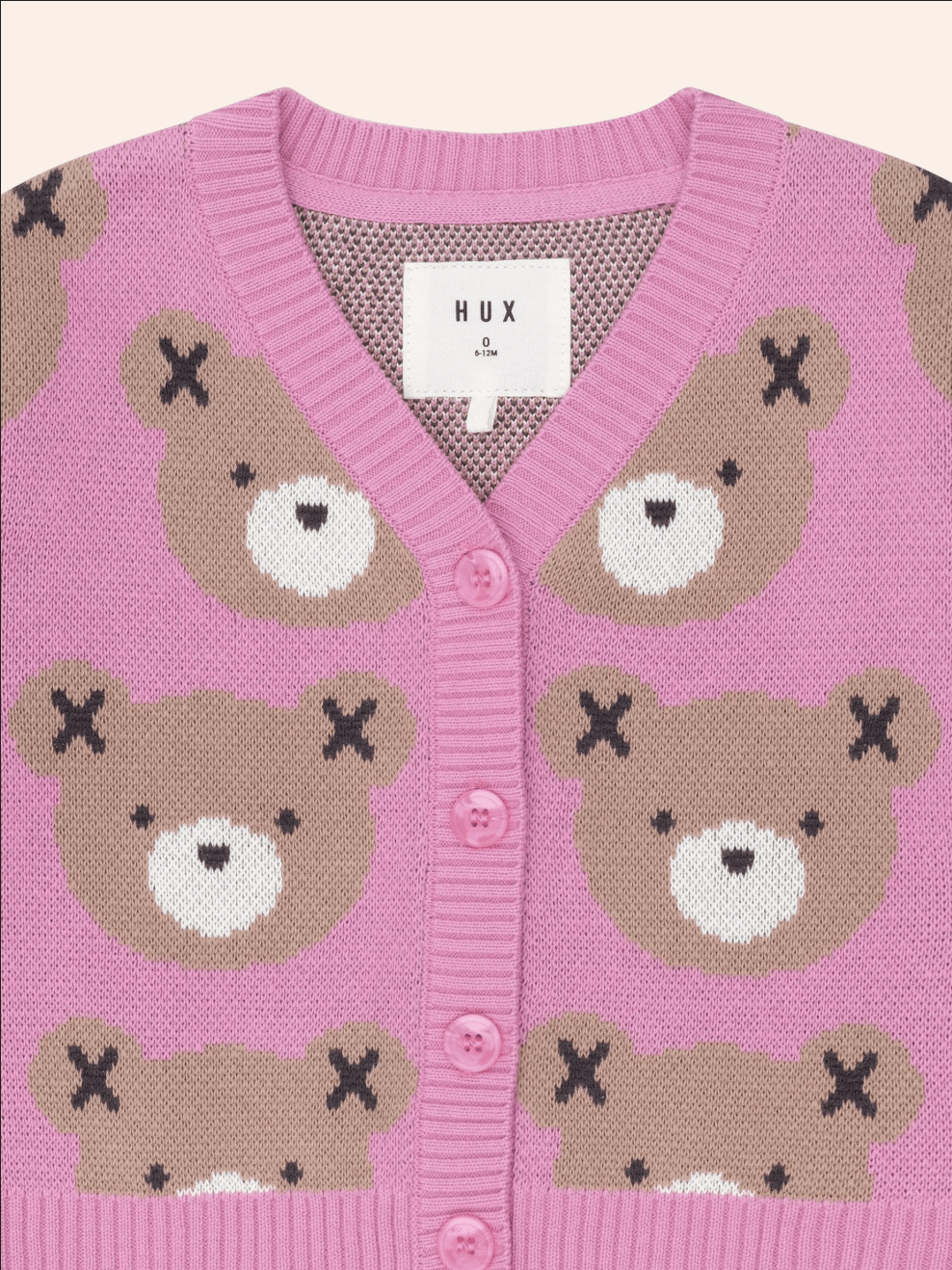 Hux Classic Cardi Pink - Princess and the Pea Boutique